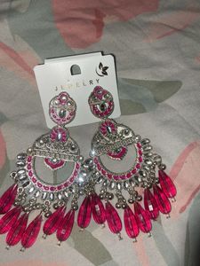 Beautiful Pink Dangle Earrings
