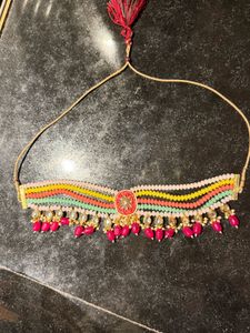 Vibrant Beaded Choker Necklace