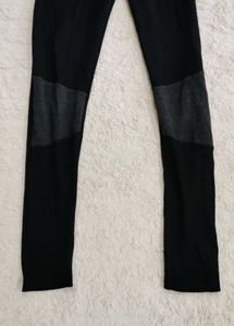 Black Paneled Leggings