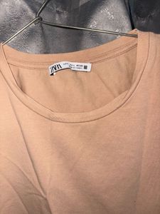 Zara Casual Tan T-Shirt
