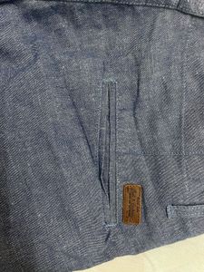 Men's Blue Casual Pants