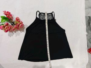 H &amp; M : Sleek Black Spaghetti Strap Tank Top