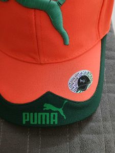 Puma Orange &amp; Green Baseball Cap