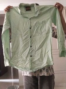 branded new shirt with soft pista colour shir