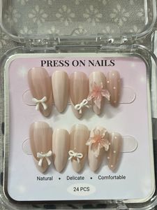 Cute Press On Nails with Bows