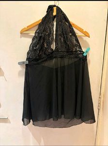 Black Lace Babydoll Lingerie