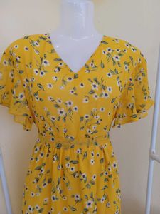 Floral Yellow Dress