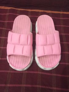 Pink Padded Slide Slippers