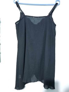 Black floral cami