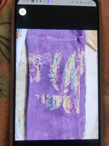 Beautiful Lavender Saree with Paisley Print
