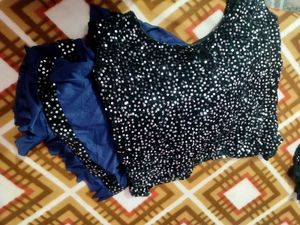 Elegant Navy Blue Saree