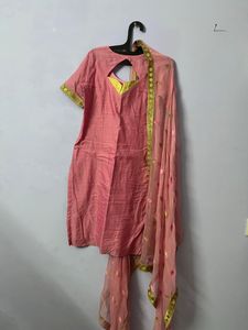 Elegant Pink Kurta Set with Dupatta