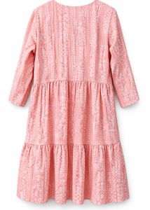 Pretty Peach Tiered Kurta