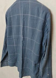 Calvin Klein Blue Plaid Shirt