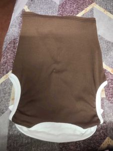 Brown Sleeveless Collared Crop Top