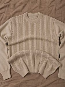 Korean Y2K Cable knit sweater