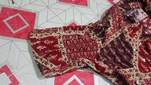 beautiful red colour Long gown