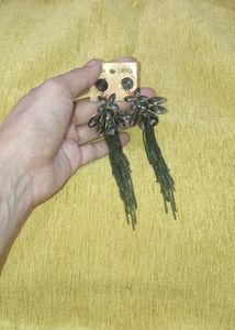 Price Drop Combo Of Black N White Diomond Earrings