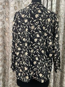 Elegant Floral Print Blazer