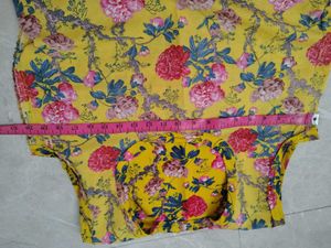 Yellow Floral Kurta Set with Dupatta