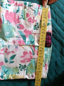 Floral Print Girls Pants