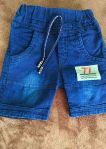 Cute Boys T-Shirt &amp; Denim Shorts Set