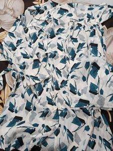Bohemian Print Button-Up Blouse