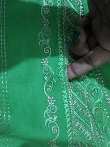 Elegant Green Kurta Pyjama Set with Dupatta