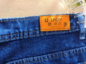 Blue Jeans with Side Slits