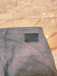 Men's Grey Relaxed Fit Trousers