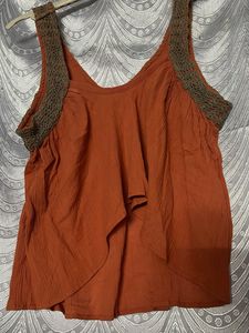 Boho Crochet Trim Tank Top