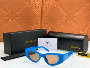Balenciaga White Cat-Eye Sunglasses