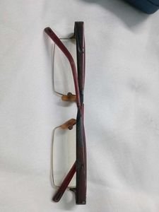 Rectangle Brown Metal Frame Glasses with box