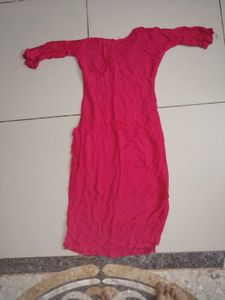 Vibrant Pink Embroidered Kurta