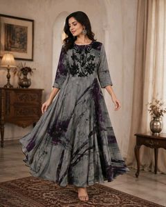 Elegant Green & black Anarkali Gown