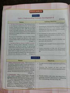 Social Sciences Economics Class X Book