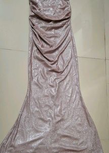 Sparkly Rose Gold Maxi Dress