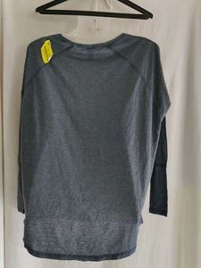 Comfortable Grey Long Sleeve Top(S)
