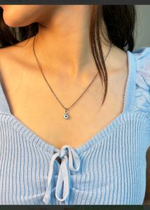Evil Eye Chain Pandent Pure Silver 925