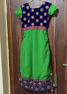 straight Embroidered Kurta Set