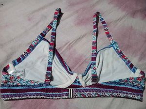 Boho Floral Print Bikini Top