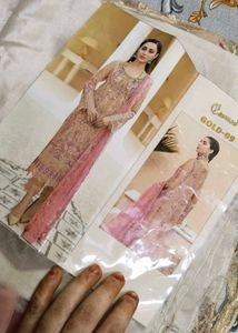 Elegant Designer Unstitched  Kurti Set