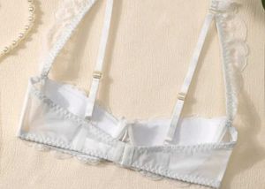 White Lace Bra (half Cup Design)