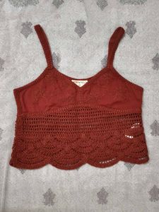 Crochet Crop Top &amp; Skirt Set