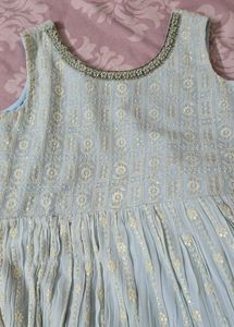Elegant Blue Ethnic Gown from Soch !