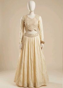 Ethnic Lehenga Choli with Intricate Mirror Work