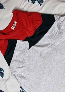 Cedarwood State Men Grey Red Regular Fit Tshirt