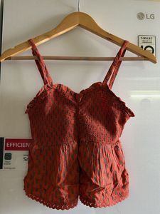 Boho Print Smocked Romper