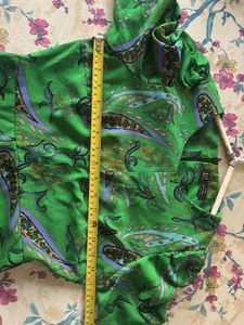 Vibrant Green Paisley Print Dress