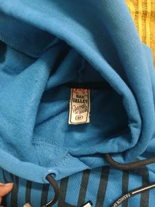 Blue "WHY" Graphic Hoodie